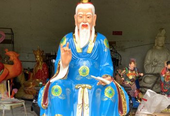 李時(shí)珍雕塑-景區(qū)玻璃鋼彩繪古代名醫(yī)李時(shí)珍雕塑