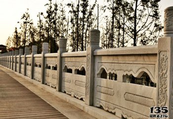 石橋雕塑-城市公園浮雕臺階橋梁石護欄大理石雕塑