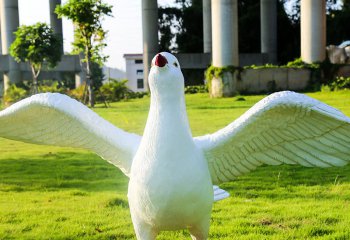 鴿子雕塑-仿真動物園林景觀模型鴿子雕塑