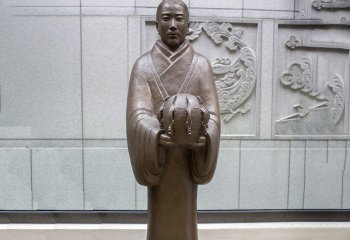 張衡雕塑-大學(xué)公園科學(xué)家 人物仿銅玻璃鋼張衡雕塑