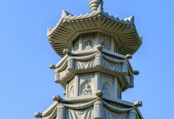 佛塔雕塑-中國寺廟園林精美佛塔仿古建筑