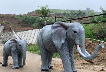 玻璃鋼的藝術，營造園林美景，精致的農場動物景觀