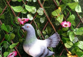 鴿子雕塑-花園農場玻璃鋼樹脂工藝仿真動物鴿子雕塑