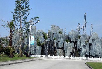 假山雕塑-景區(qū)公園大型塑石假山水池景觀雕塑