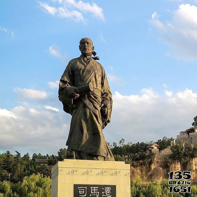 司馬遷雕塑-景區(qū)景點大型歷史名人中國古代著名史學(xué)家司馬遷雕塑高清圖片