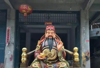 財(cái)神雕塑-家居企業(yè)招財(cái)供奉神佛玻璃鋼財(cái)神雕塑