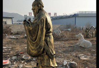 孔子雕塑-公園人物至圣先師孔子銅雕