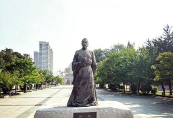 宋慈雕塑-公園廣場歷史著名人物宋慈青石雕像