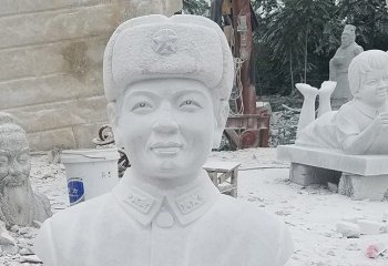 雷鋒雕塑-大理石校園雷鋒雕塑