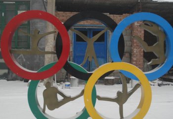 不銹鋼五環-不銹鋼五環雕塑公園景觀雕塑