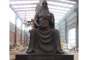 伏羲銅雕-伏羲銅雕 古代神話人物雕塑