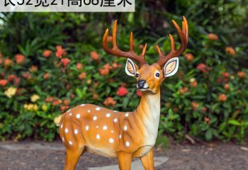 公園玻璃鋼仿真梅花鹿-玻璃鋼仿真梅花鹿雕塑  公園動(dòng)物雕塑