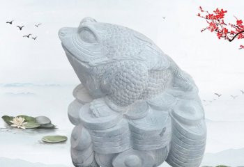 青石金蟾石雕-青石仿古招財金蟾石雕