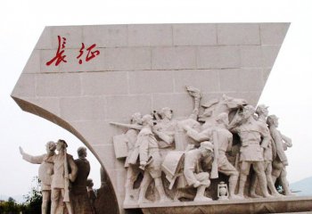 展現八路軍歷史，石雕傳遞永久的記憶