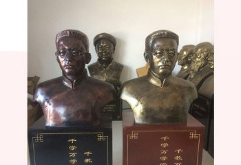 校園玻璃鋼仿銅陶行知頭像雕塑-校園陶行知雕塑 玻璃鋼仿銅陶行知頭像