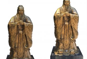 學(xué)校古代名人孔子行教像銅雕-學(xué)校古代名人銅雕 孔子行教像銅雕