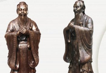 玻璃鋼雕像，脈絡(luò)古代名人孔子！